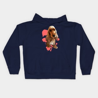 Cocker Spaniel Color Splash Kids Hoodie